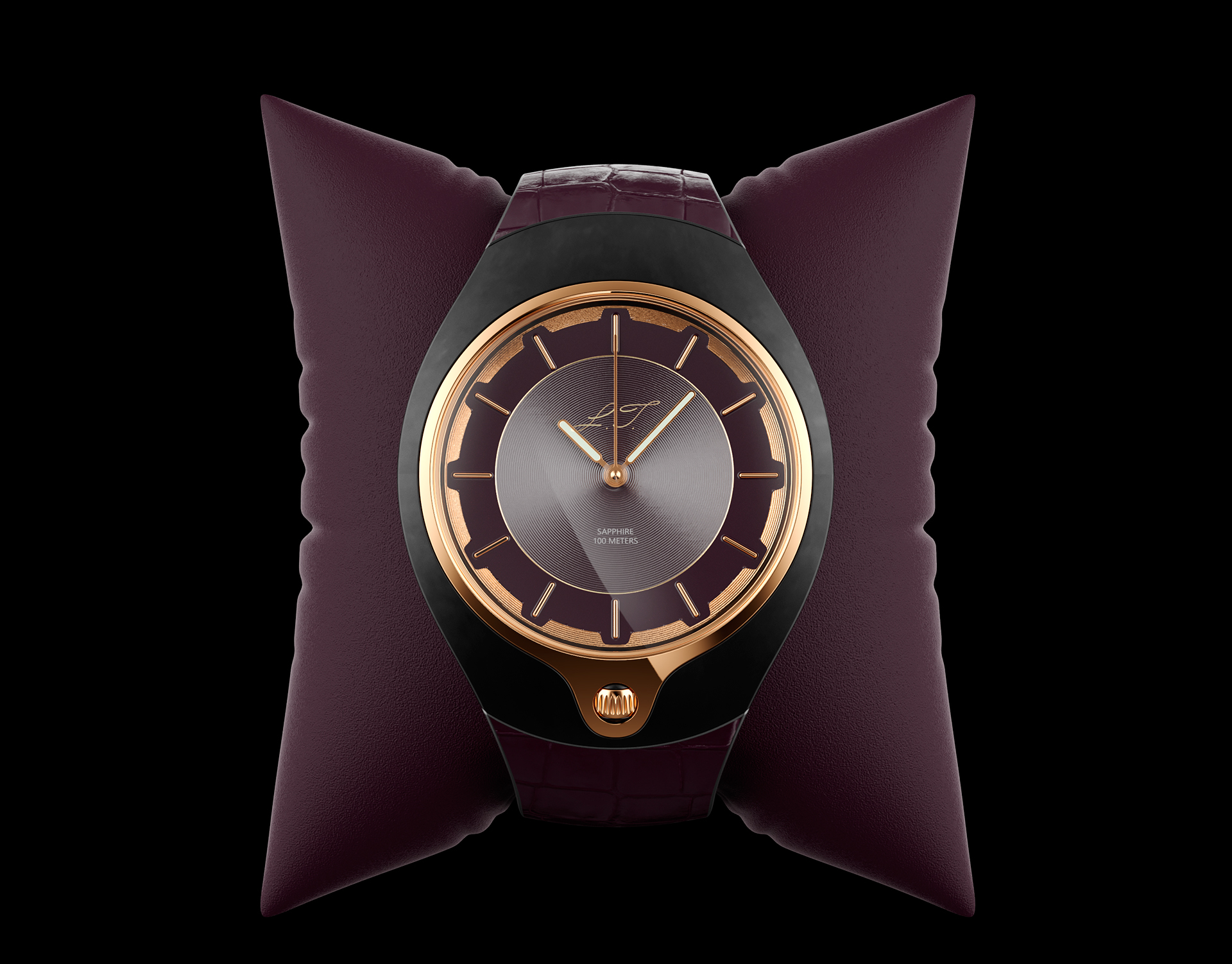 purple，Wrist watch，extravagant，luxurious，