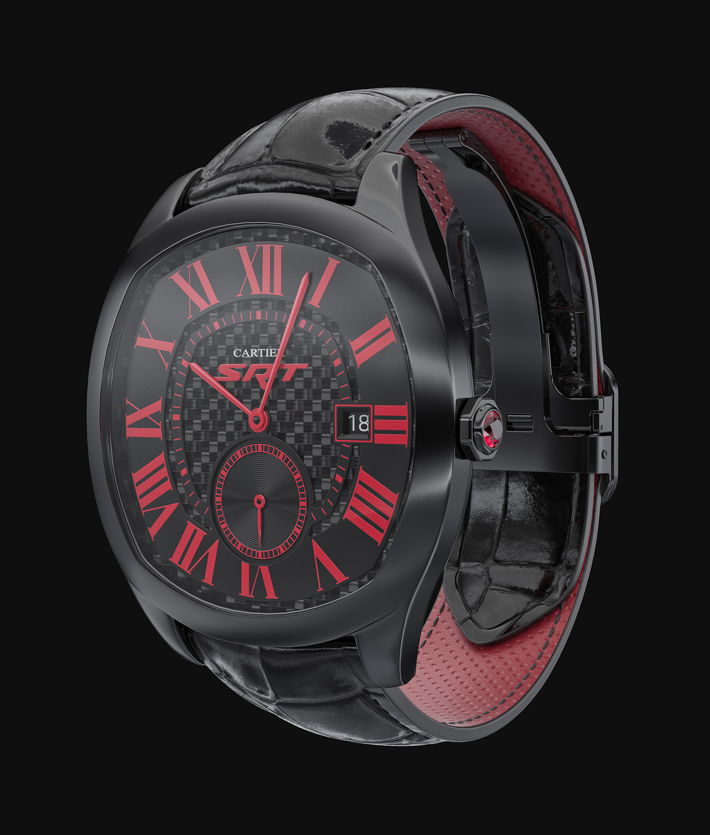 automobile，inspiration，Wrist watch，gules，internal structure，Explosion diagram，