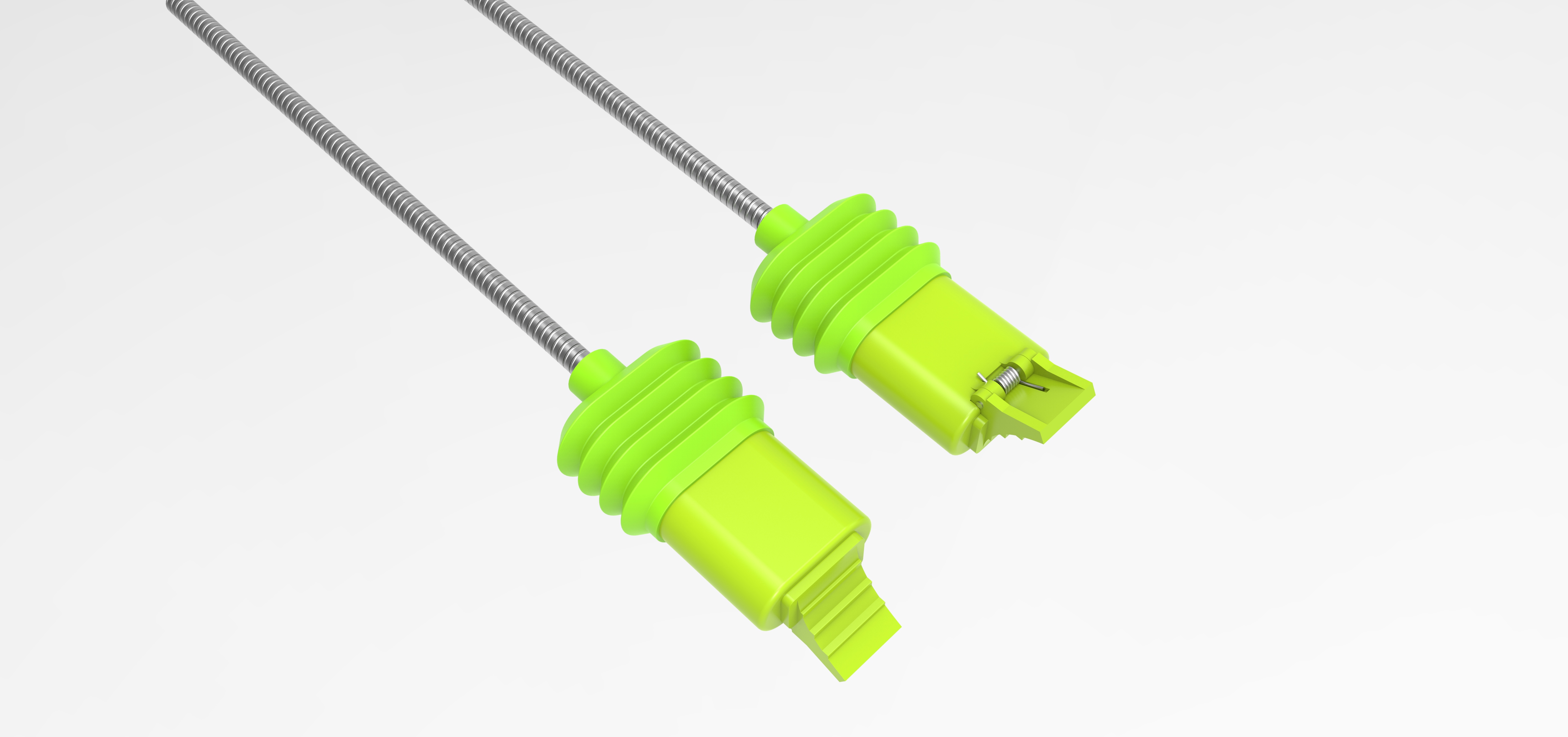 Shared single car sliding waterproof charging cable，