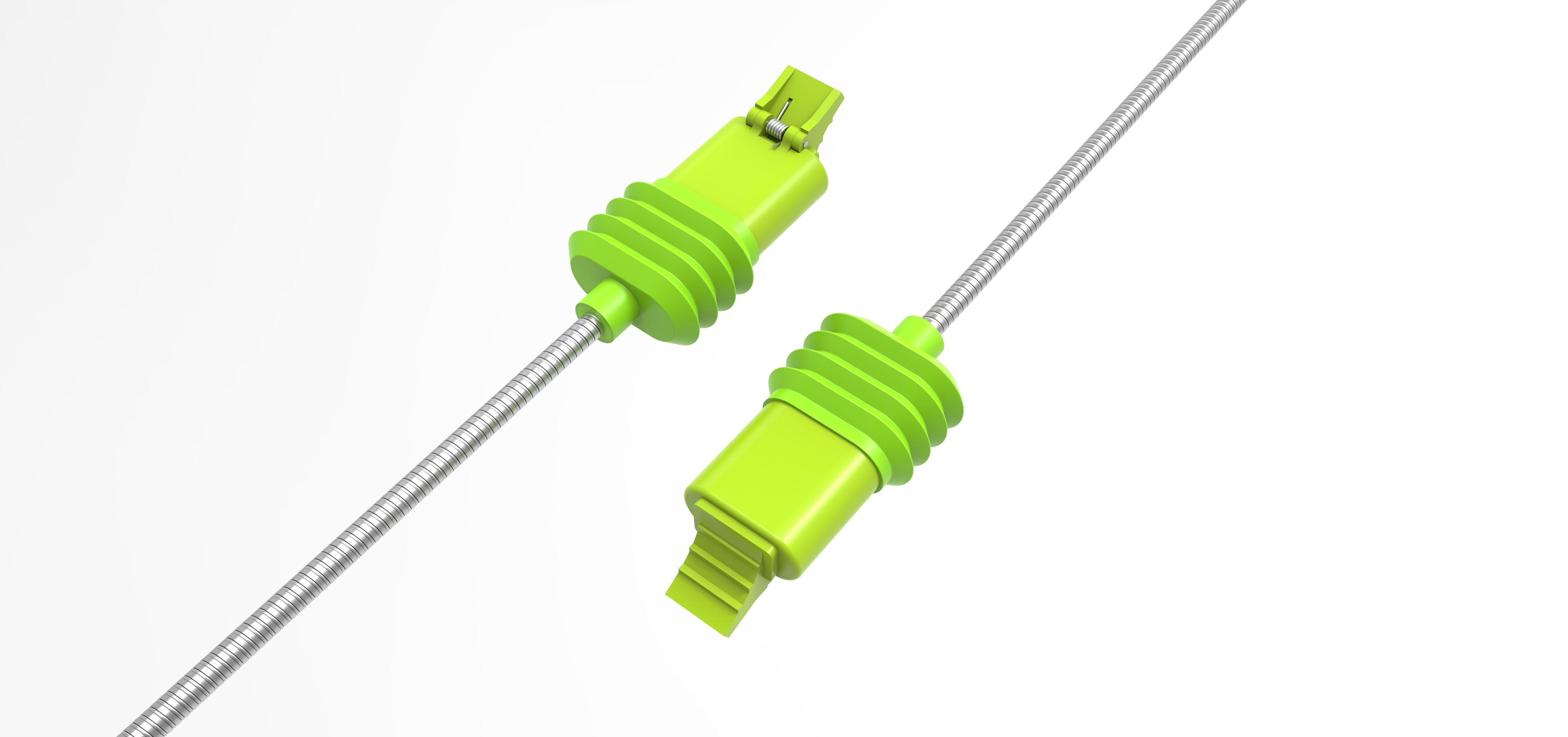 Shared single car sliding waterproof charging cable，