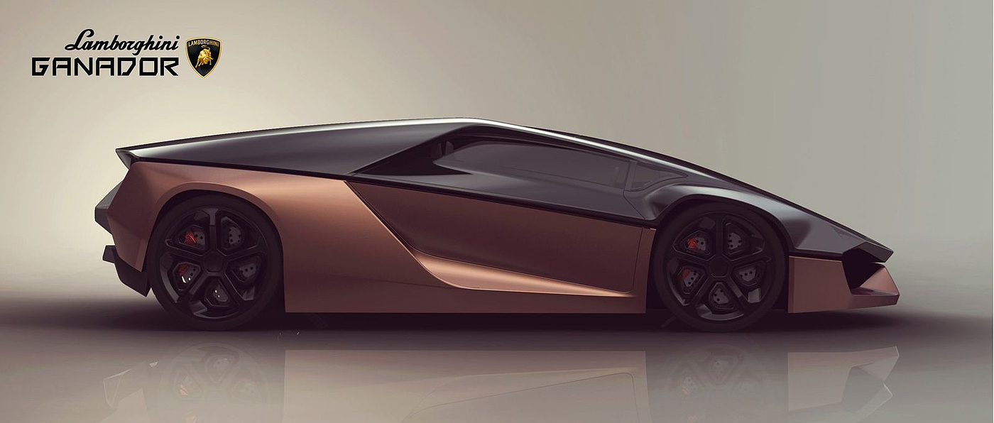 Hand drawn appreciation，Lamborghini，Lamborghini，Concept car design，