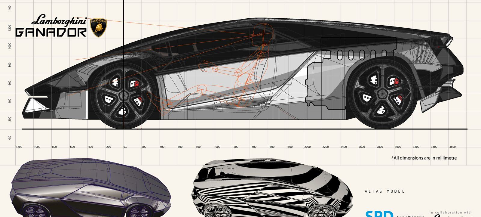 Hand drawn appreciation，Lamborghini，Lamborghini，Concept car design，