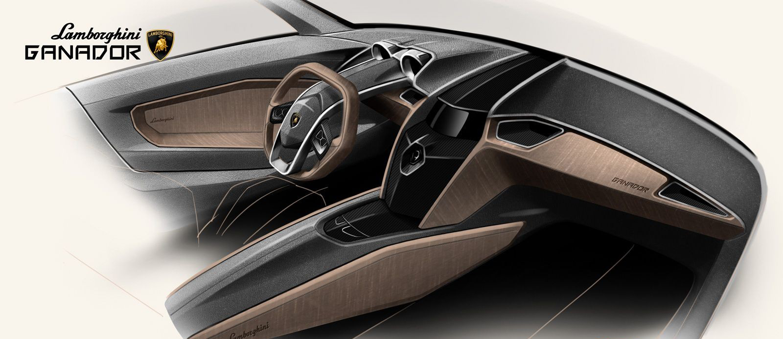 Hand drawn appreciation，Lamborghini，Lamborghini，Concept car design，