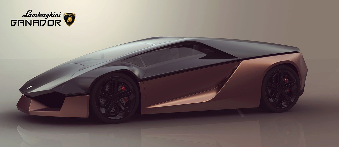 Hand drawn appreciation，Lamborghini，Lamborghini，Concept car design，