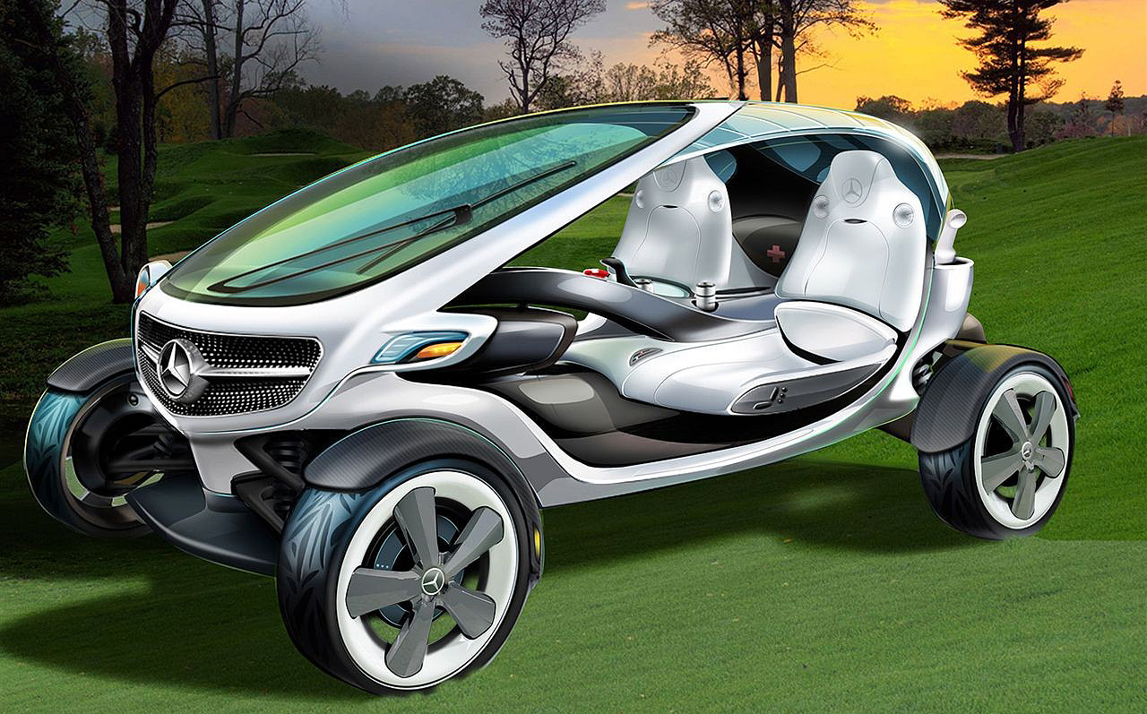 Concept car renderings，Mercedes Benz，concept，Golf cart，