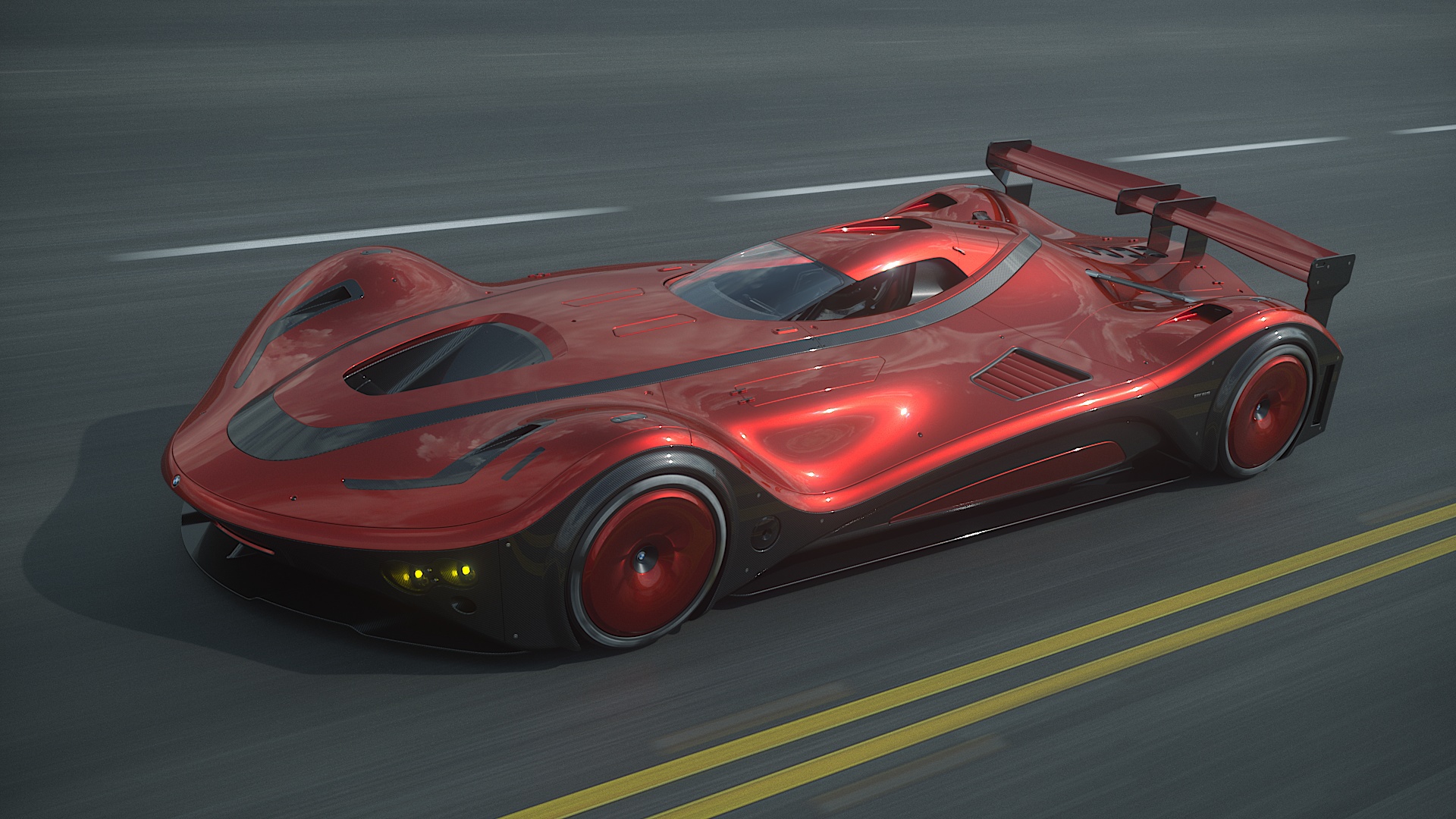 bmw，Automobile design，Render，bmw，racing，Burov Art，