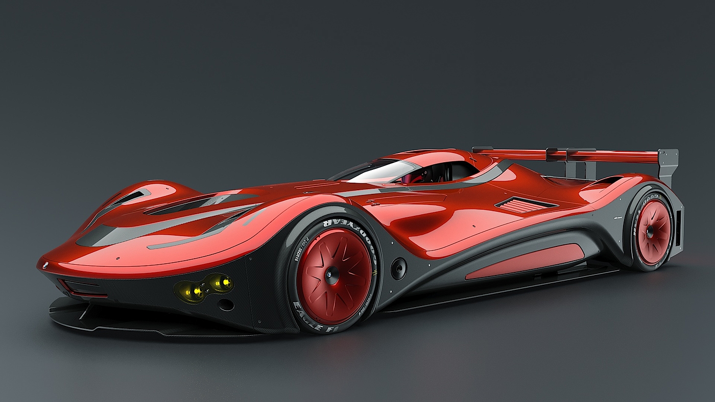 bmw，Automobile design，Render，bmw，racing，Burov Art，