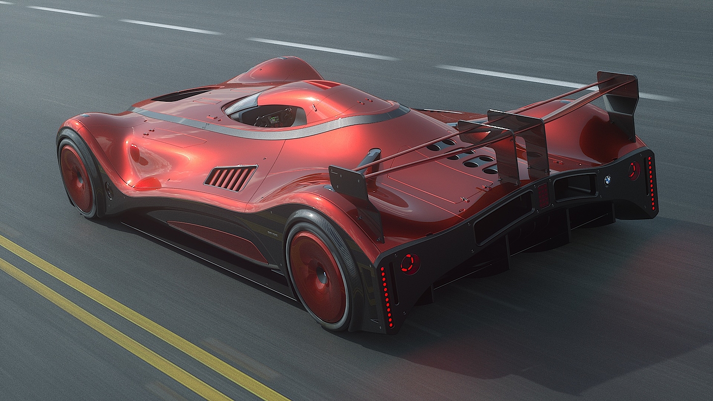 bmw，Automobile design，Render，bmw，racing，Burov Art，