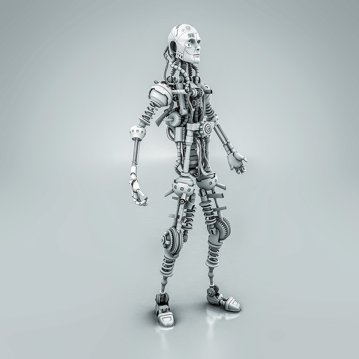Electronic man，conceptual design，science fiction，Intelligent life，