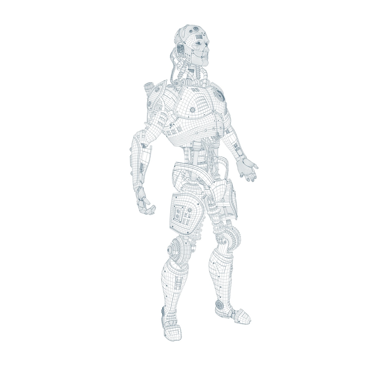 Electronic man，conceptual design，science fiction，Intelligent life，