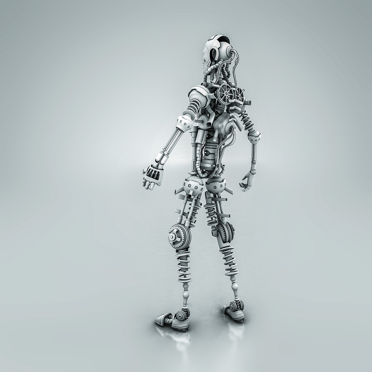 Electronic man，conceptual design，science fiction，Intelligent life，