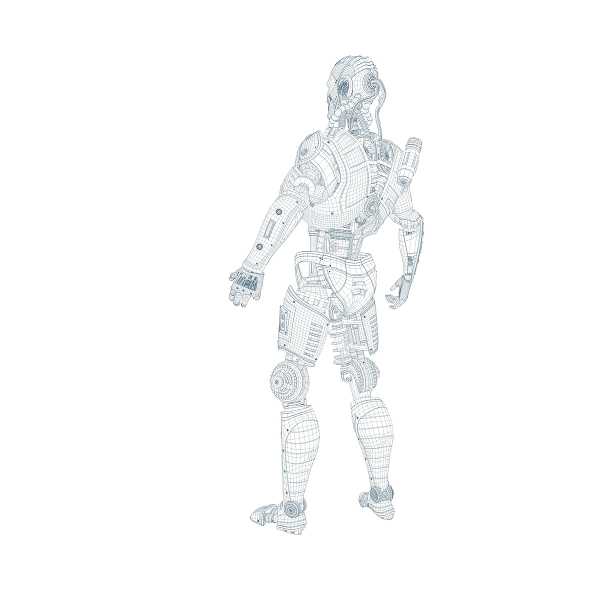 Electronic man，conceptual design，science fiction，Intelligent life，