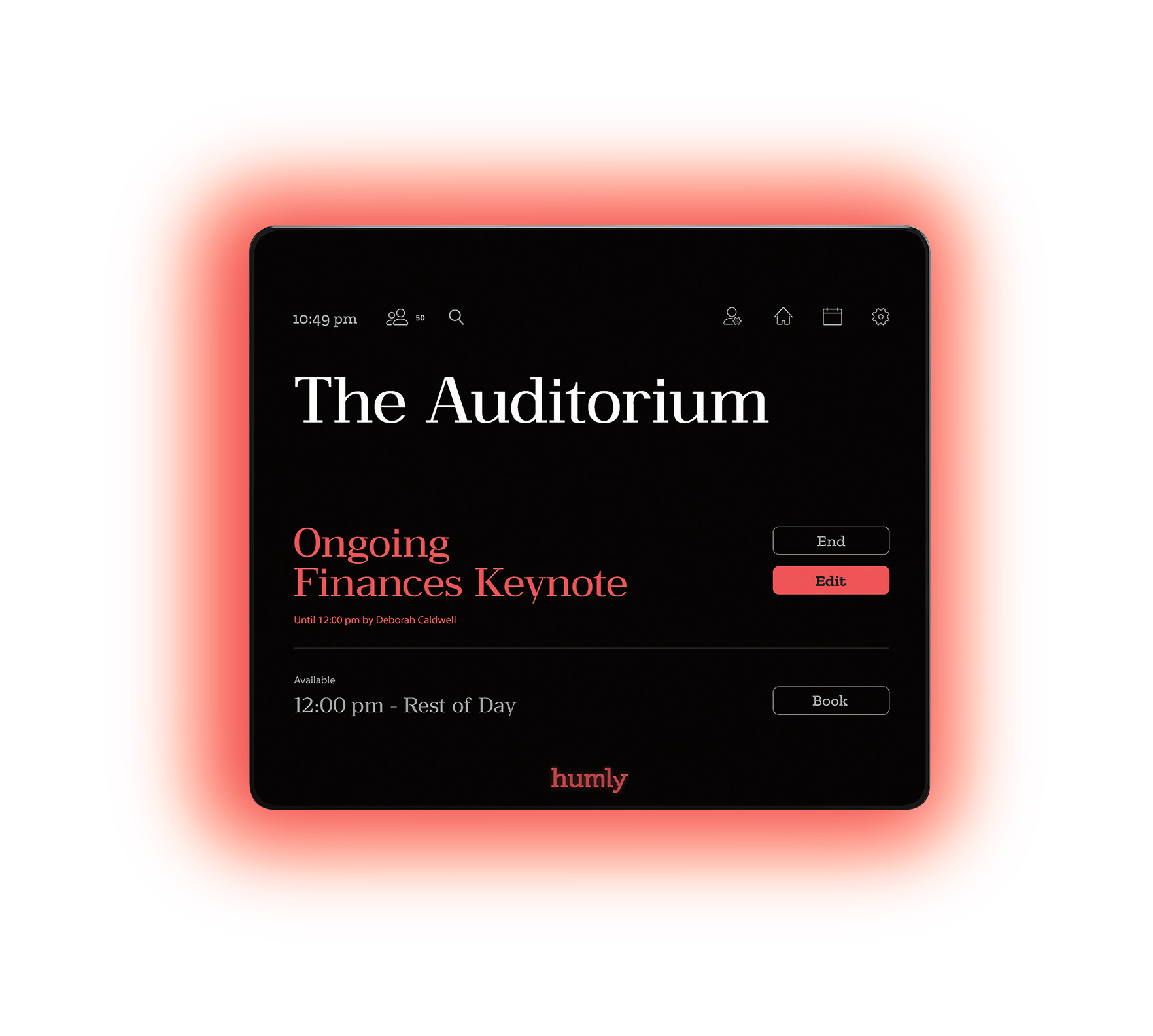 Conference reservation system，Humly Room Display，Digital，2021 red dot product design award，