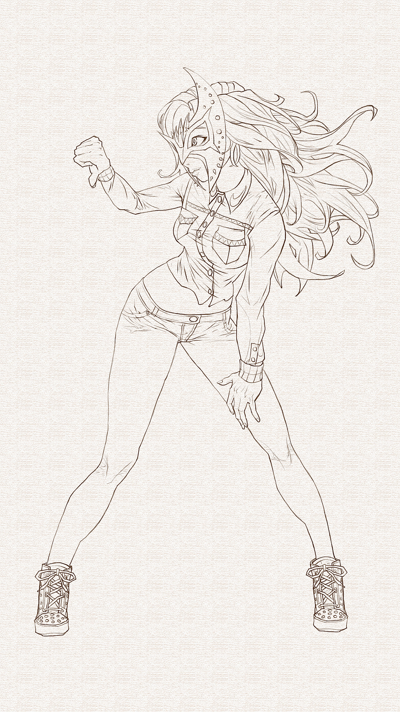 Hand drawn，