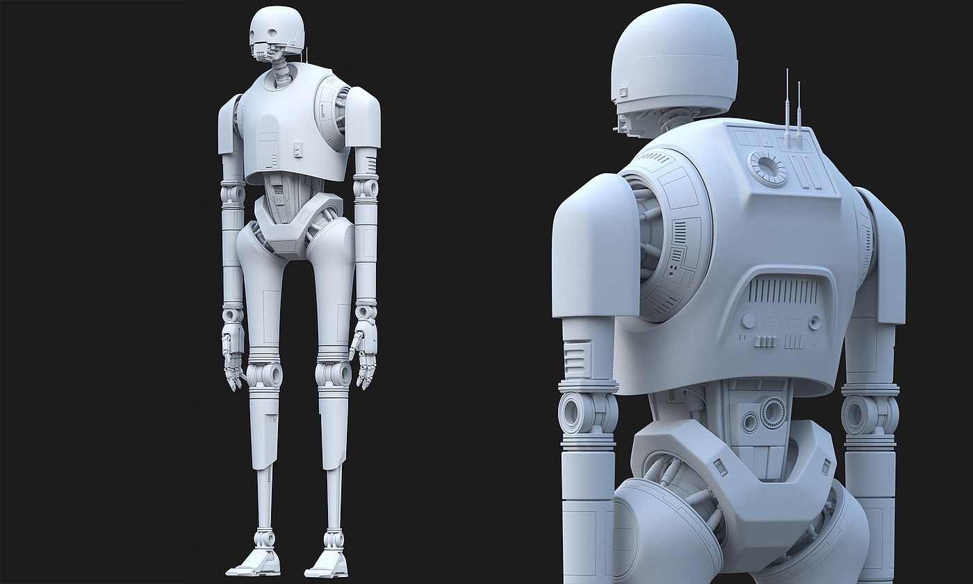 robot，modeling，Render，science fiction，