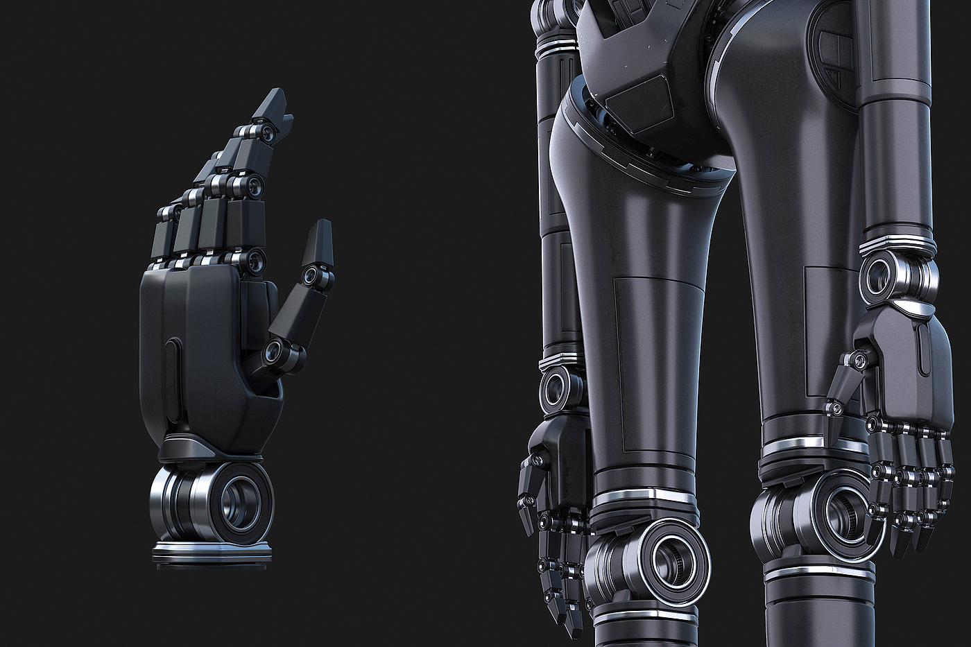 robot，modeling，Render，science fiction，