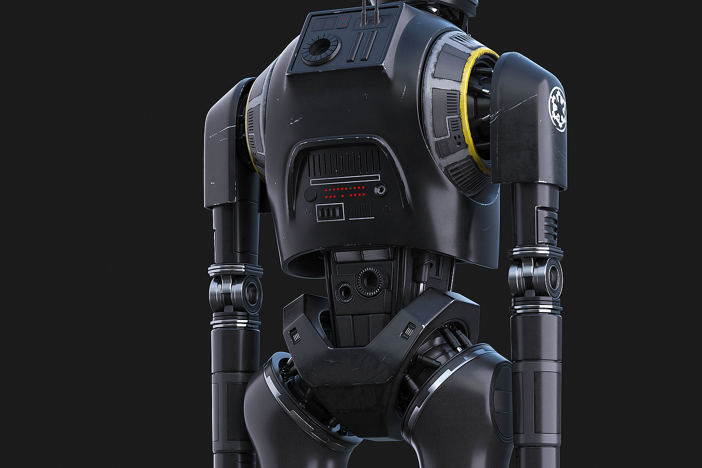 robot，modeling，Render，science fiction，