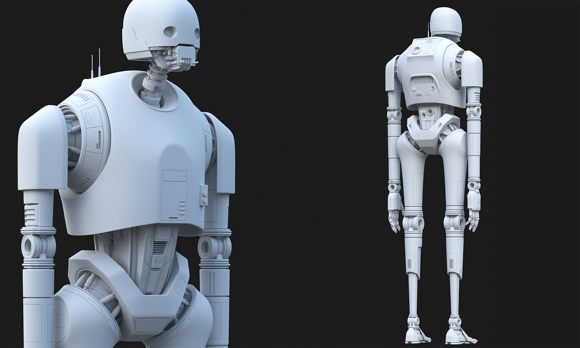 robot，modeling，Render，science fiction，