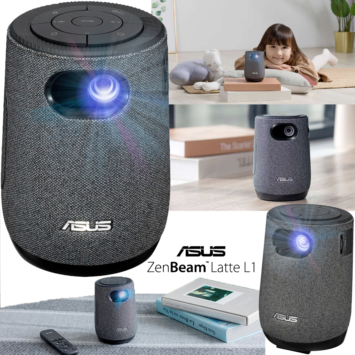 【2021 红点奖】asus Zenbeam Latte L1 便携投影仪 普象网 