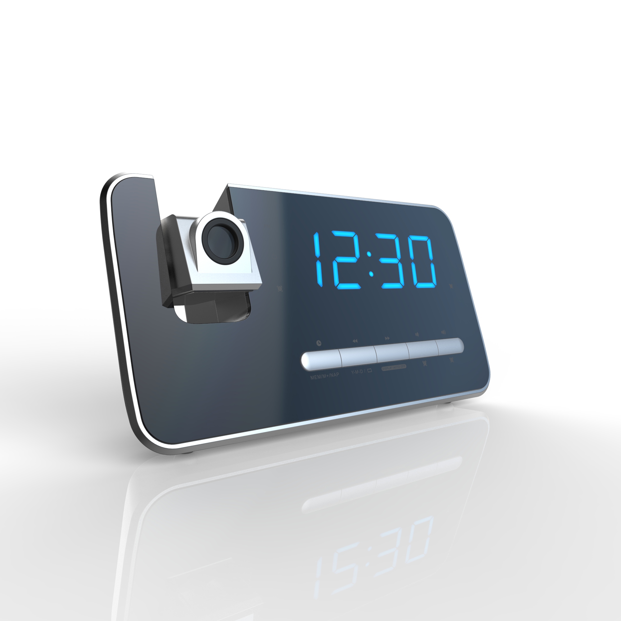 alarm clock，Clock，Electronics，Metal，