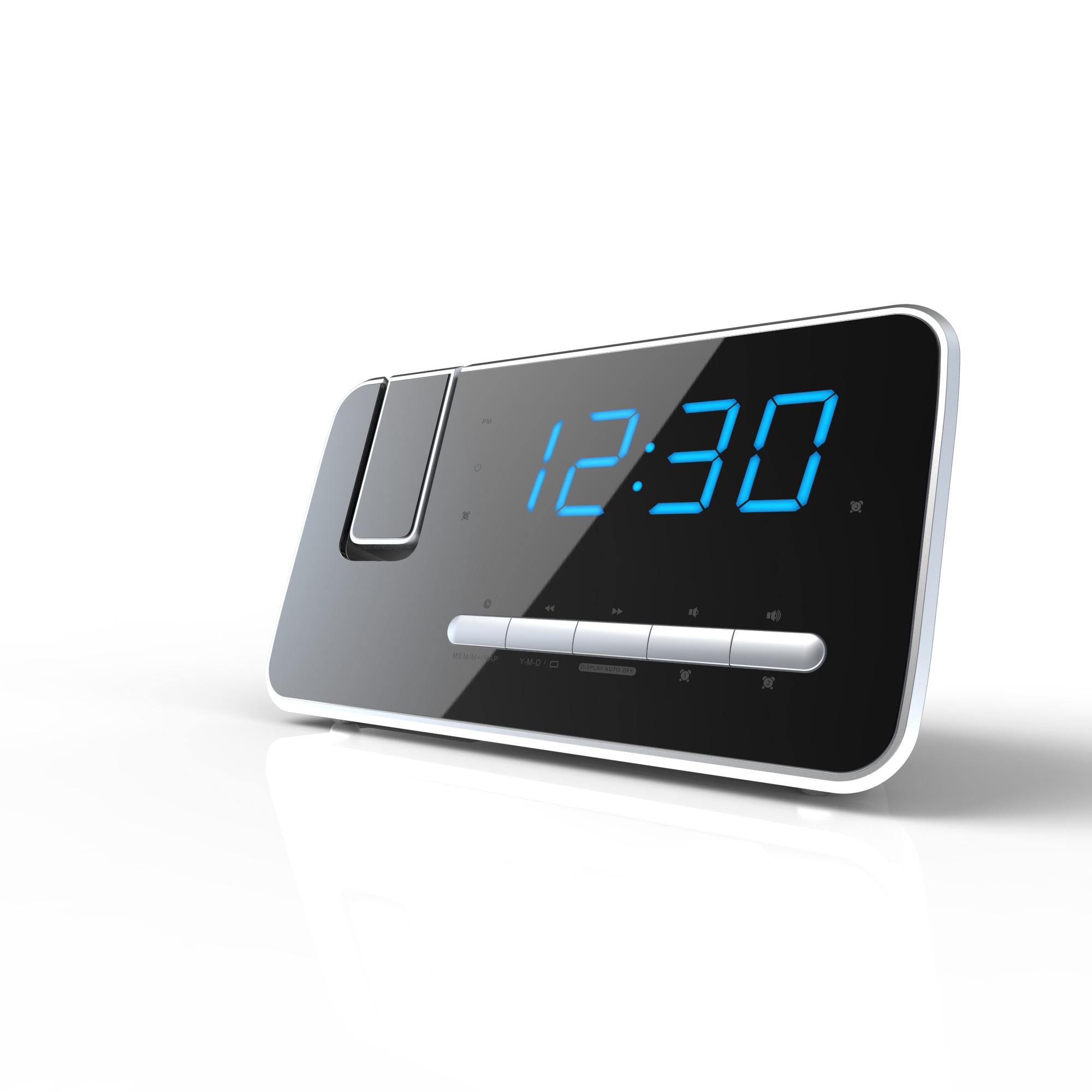 alarm clock，Clock，Electronics，Metal，