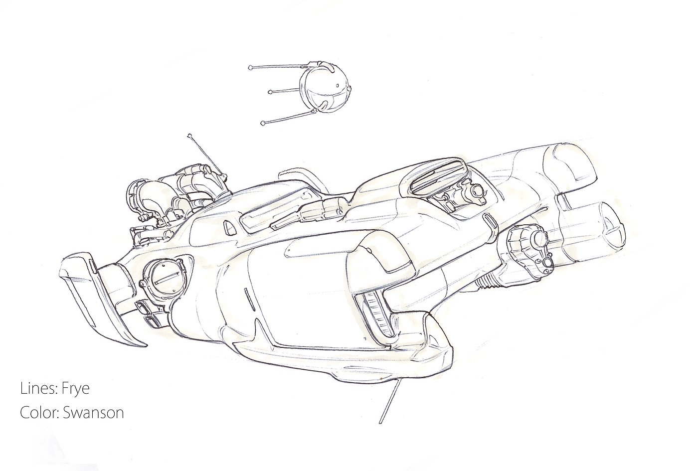 Hand drawn，material object，Model，vehicle，Ubee ，