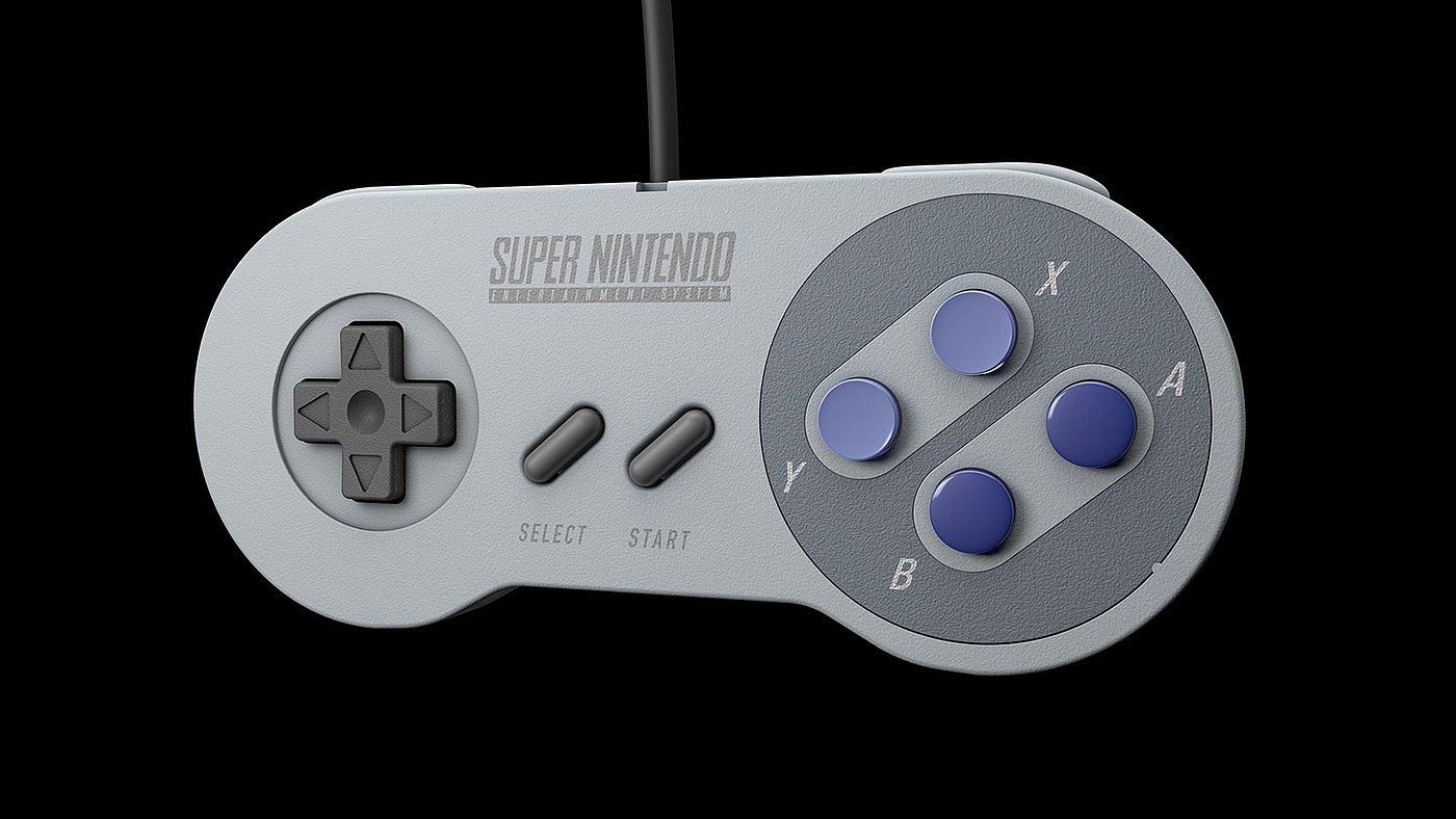 SuperNes，sporting facilities，Game handle，CGI rendering，