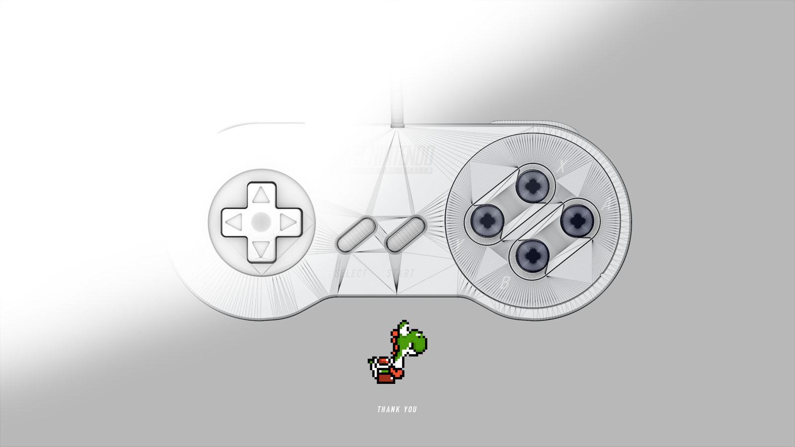 SuperNes，sporting facilities，Game handle，CGI rendering，