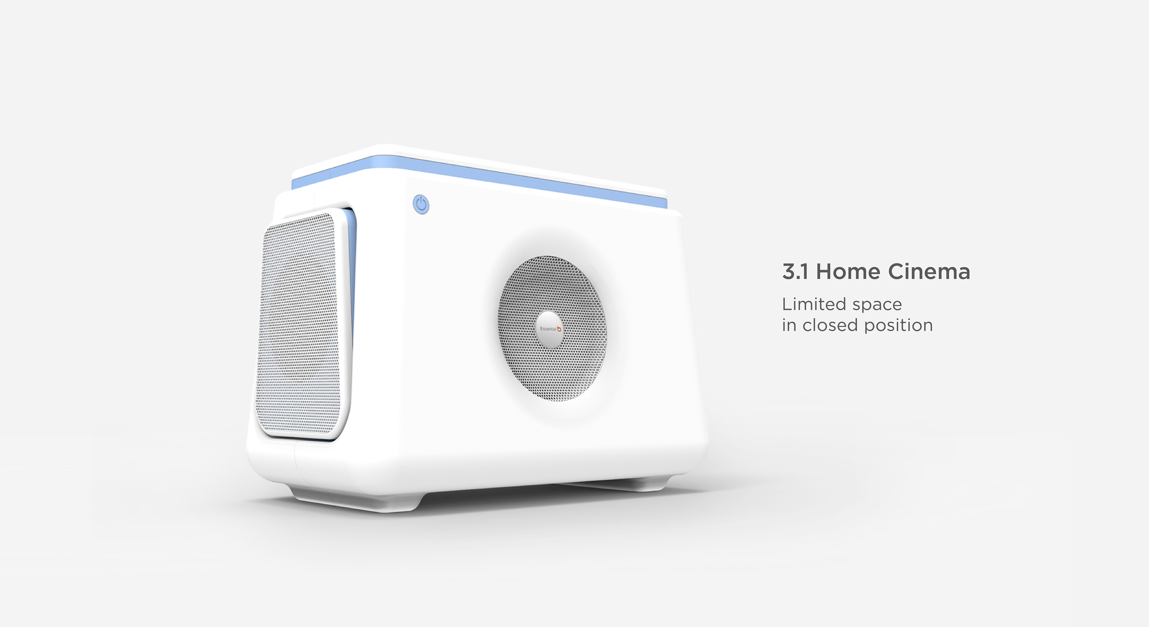 Home theater，loudspeaker box，white，lovely，fresh，