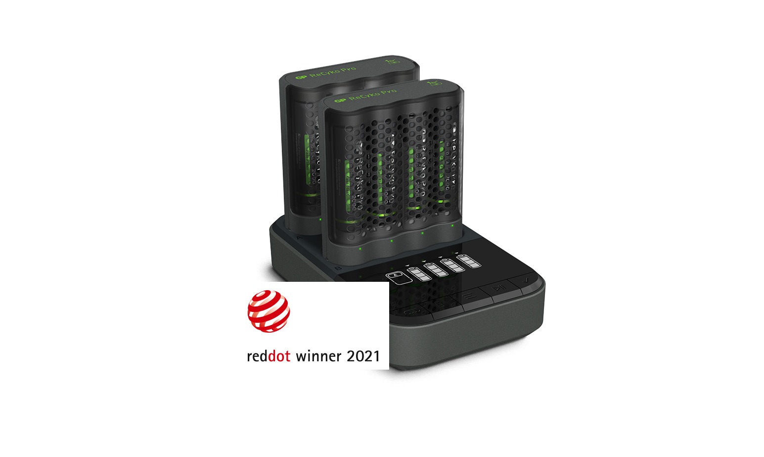 2021 red dot product design award，Charger，ReCyko Pro，