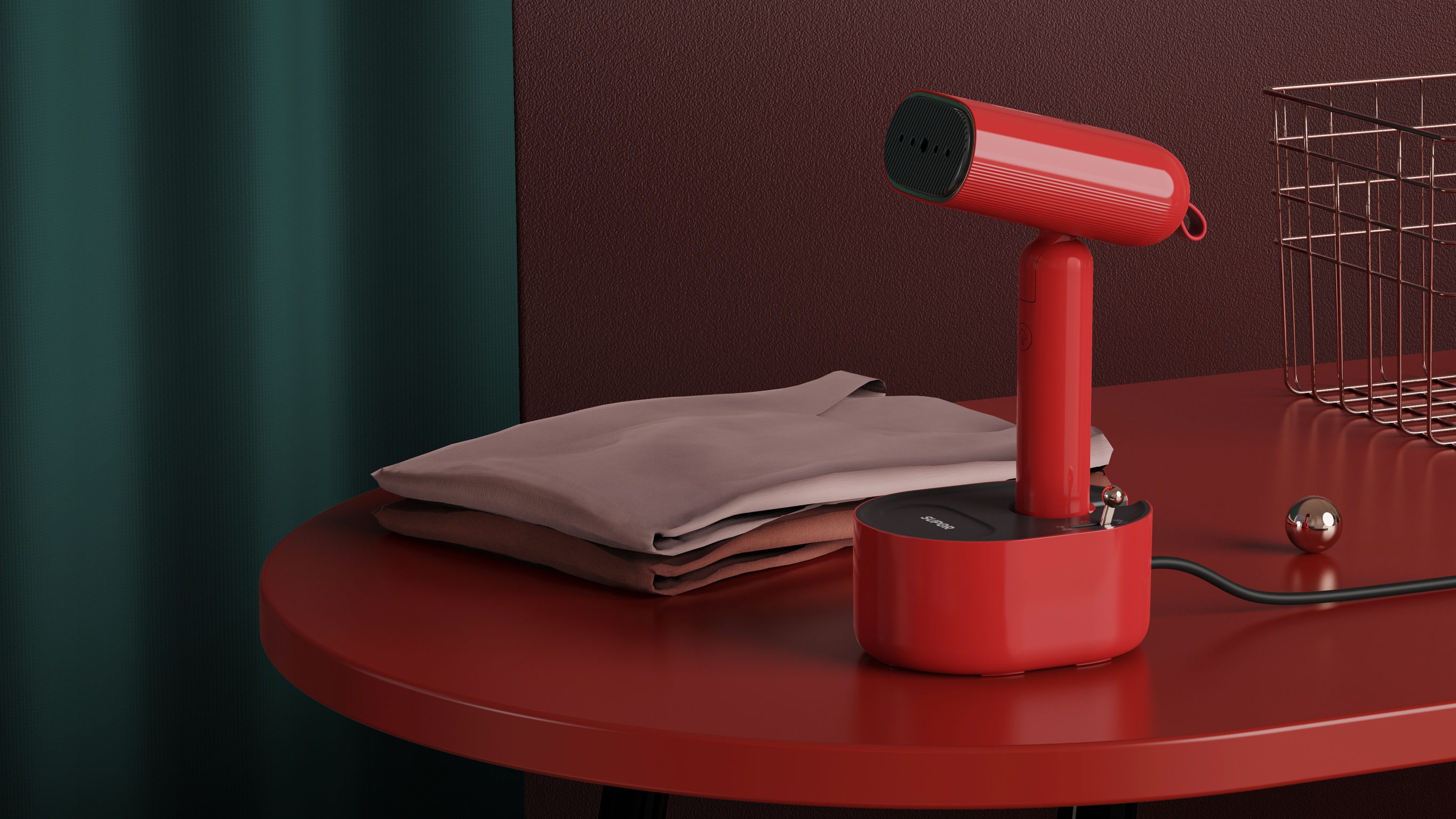 2021 red dot product design award，ST01AX-18，Steam iron，wireless，Handheld，