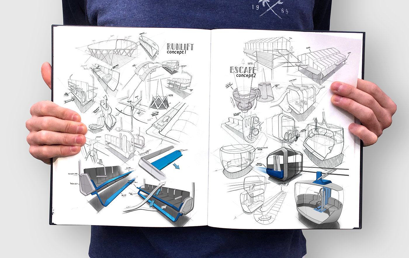 outdoors，traffic，vehicle，park，Slide to，Cableway，