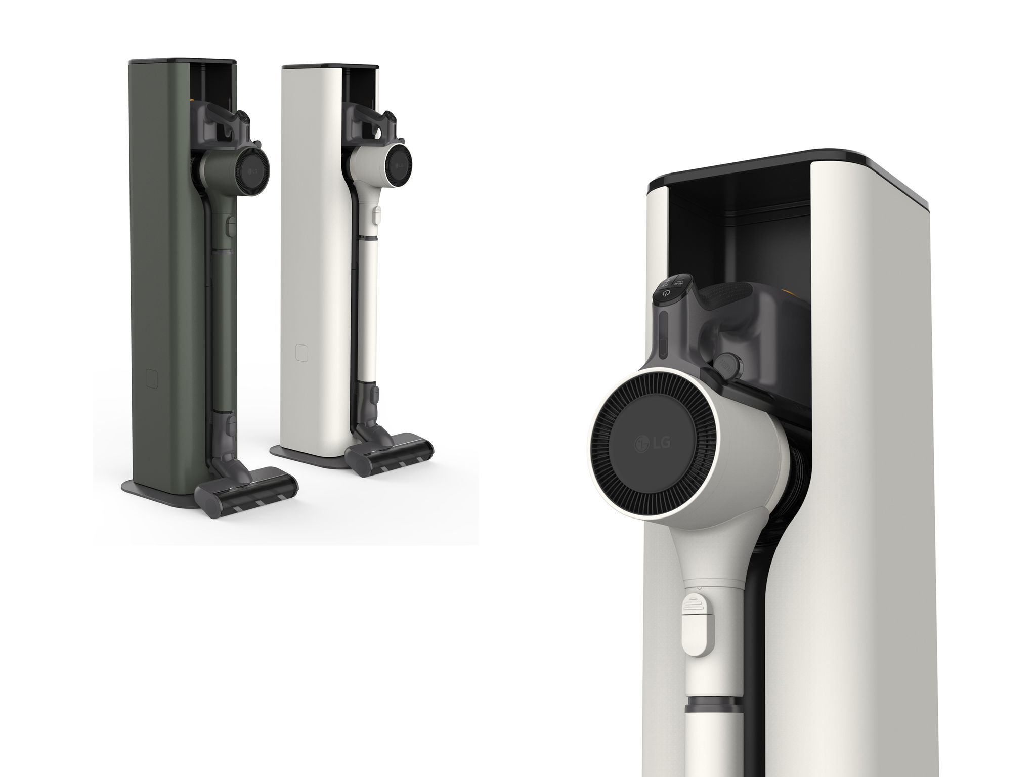 2021 red dot product design award，LG All-In-One Tower，Vacuum cleaner station，