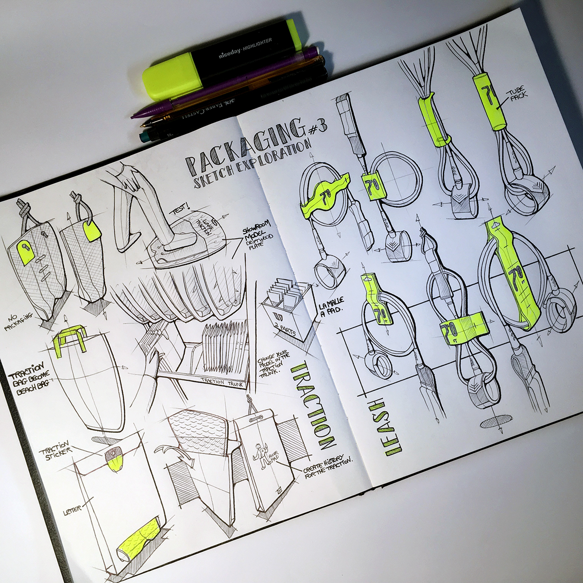 Little picture book of the great God，Highlight products，Hand drawn，Fluorescent pen，