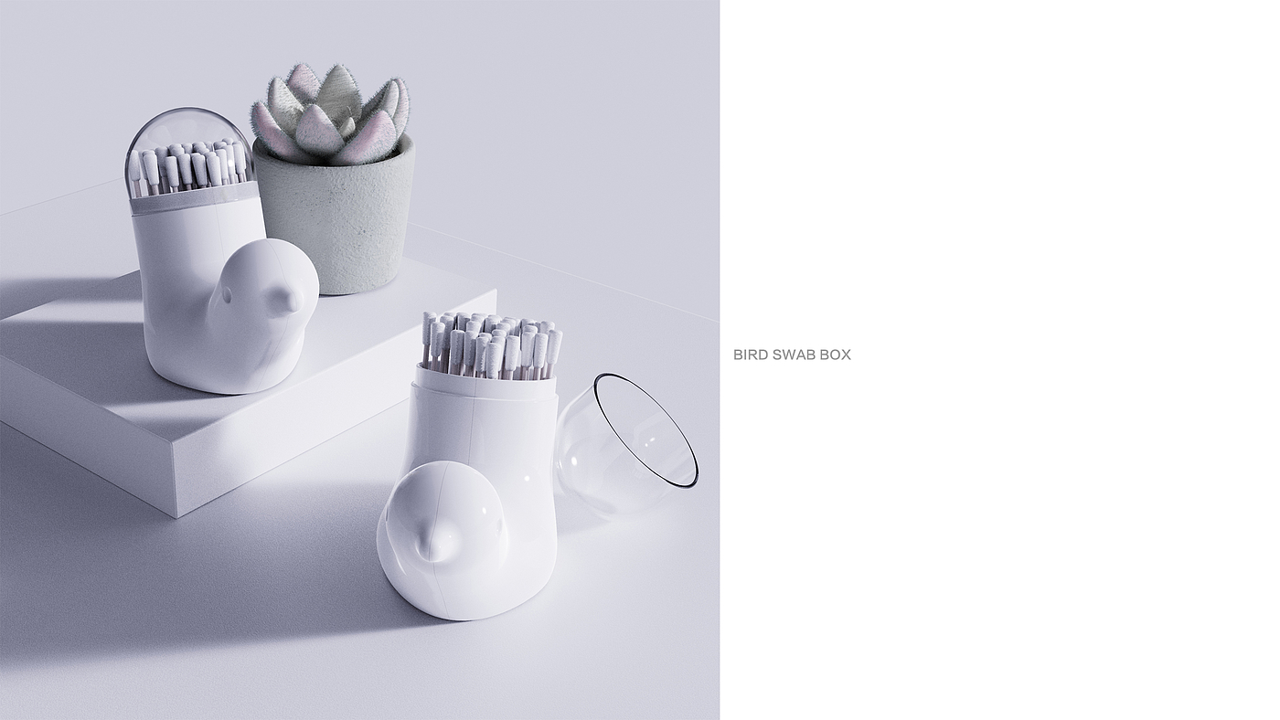 Cotton swab box，