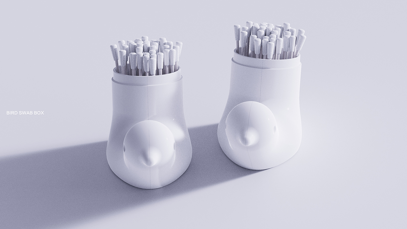 Cotton swab box，