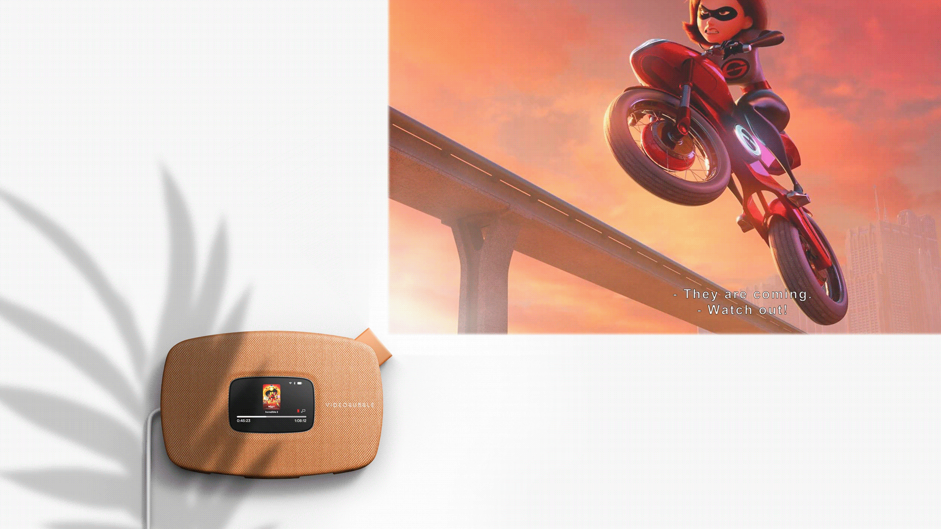 Projector，Orange，Gaon Park，Foam projector，