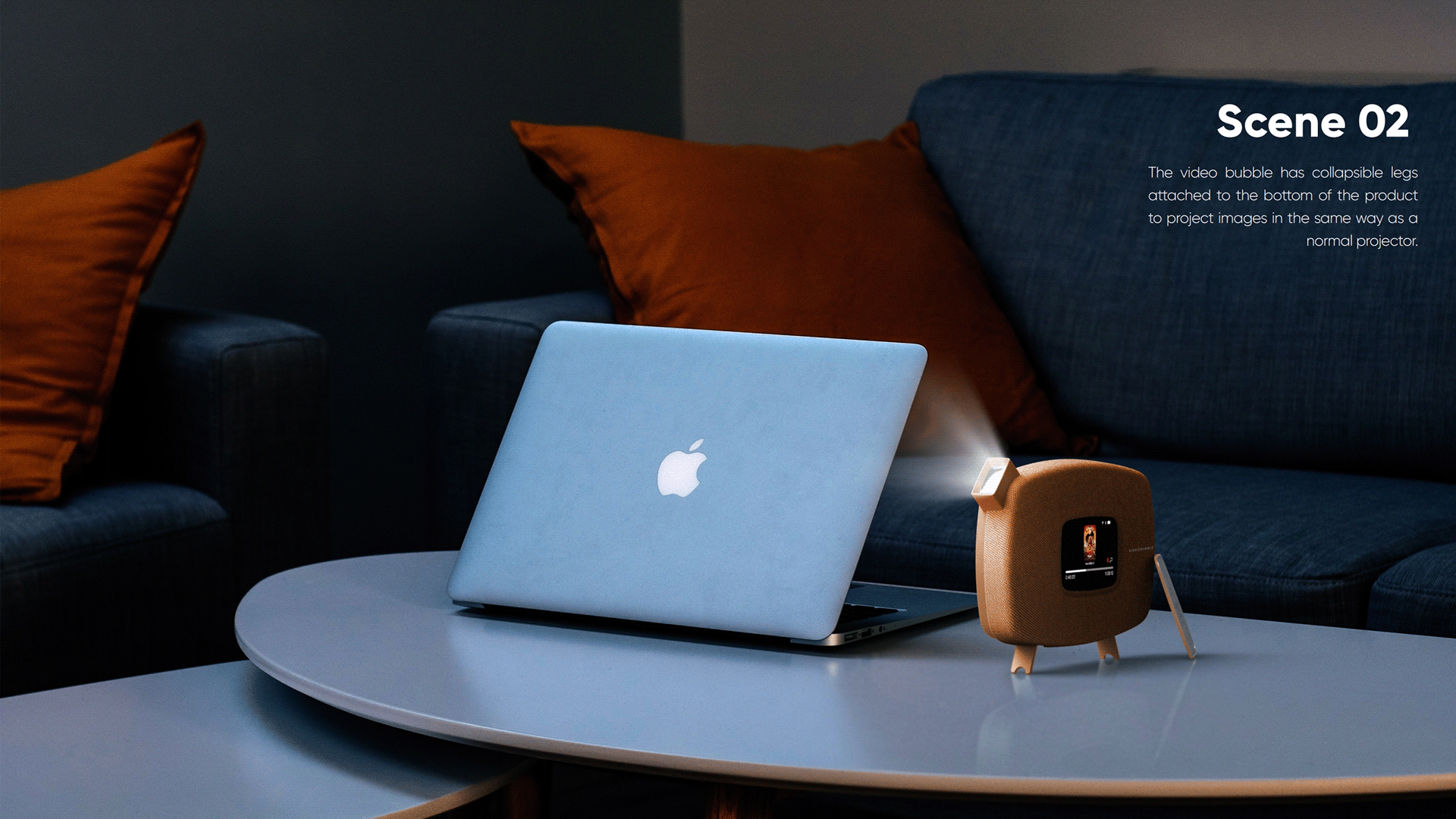 Projector，Orange，Gaon Park，Foam projector，