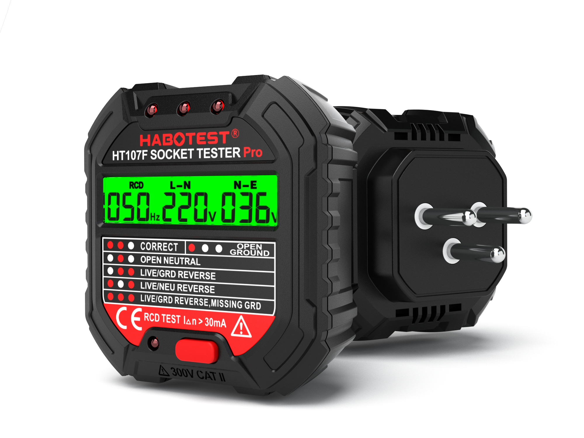 Electrician ground wire tester line tester plug phaser electroscope，