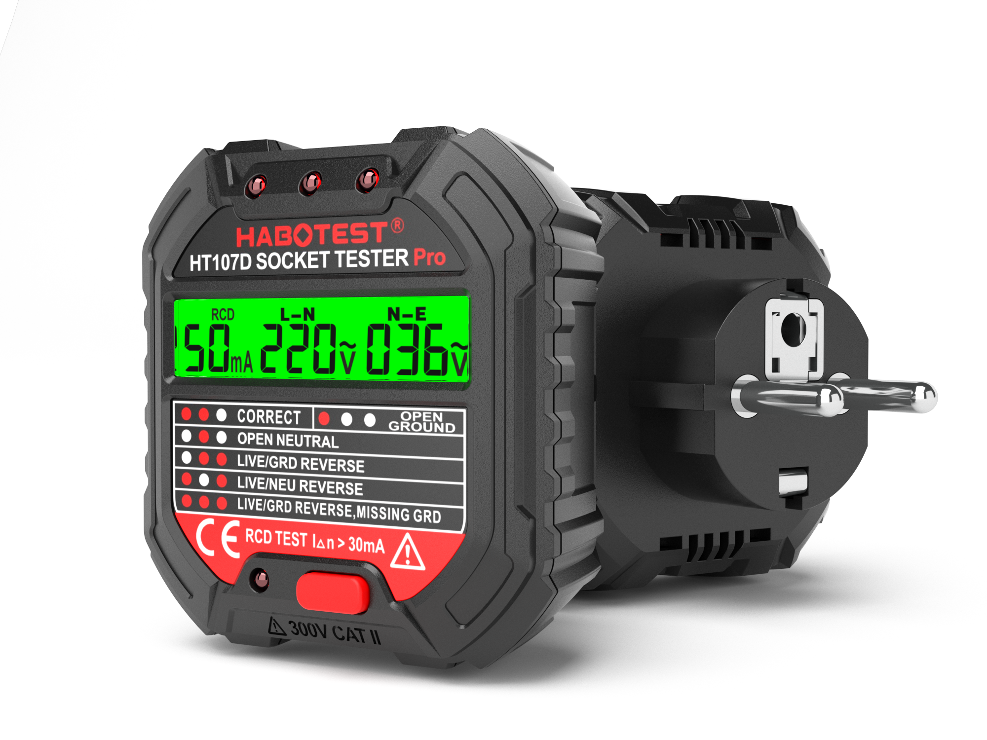 Electrician ground wire tester line tester plug phaser electroscope，