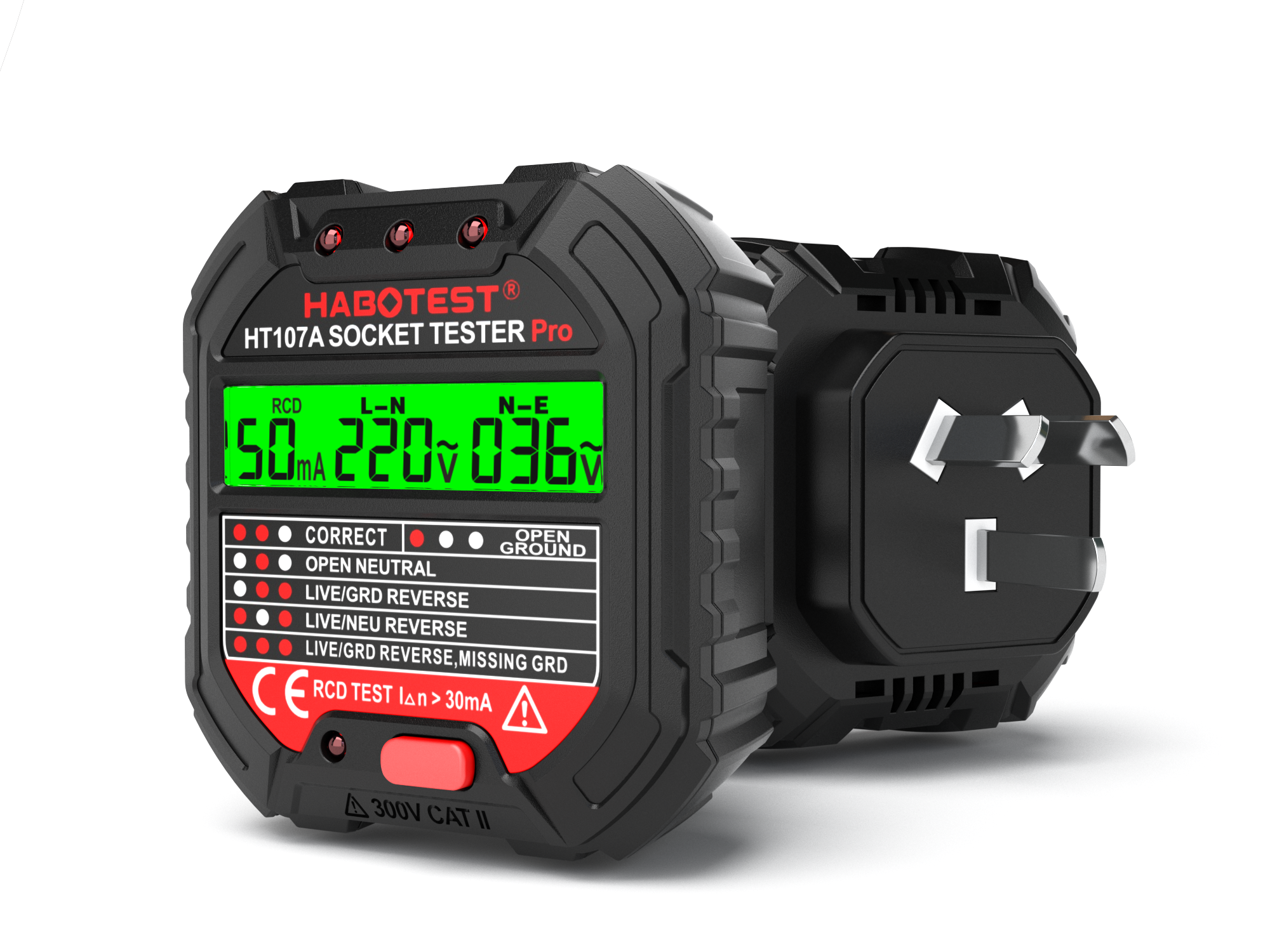 Electrician ground wire tester line tester plug phaser electroscope，