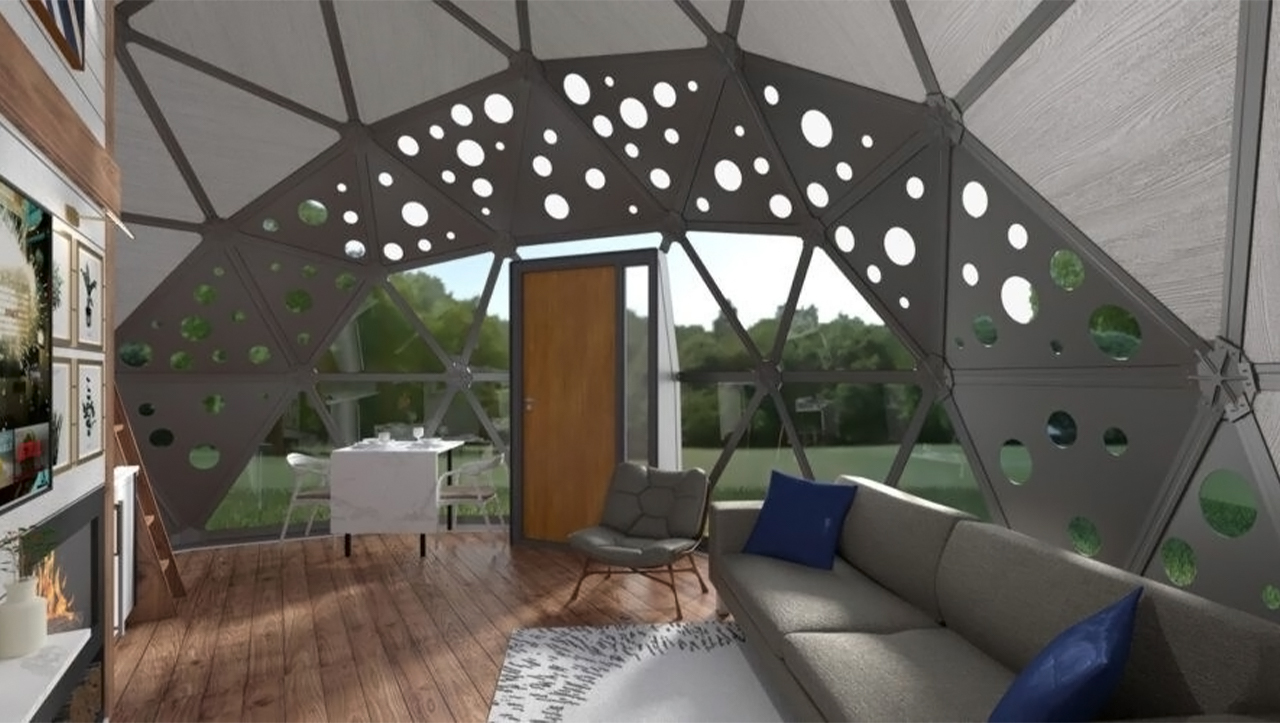 Ekodome，Geometric dome，room，Portable，assemble，Home Office，