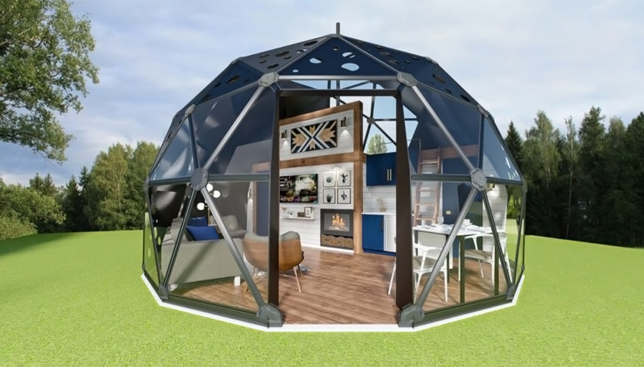 Ekodome，Geometric dome，room，Portable，assemble，Home Office，