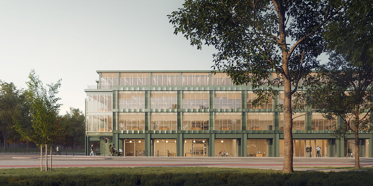 Architecture，Academic Building，French window，