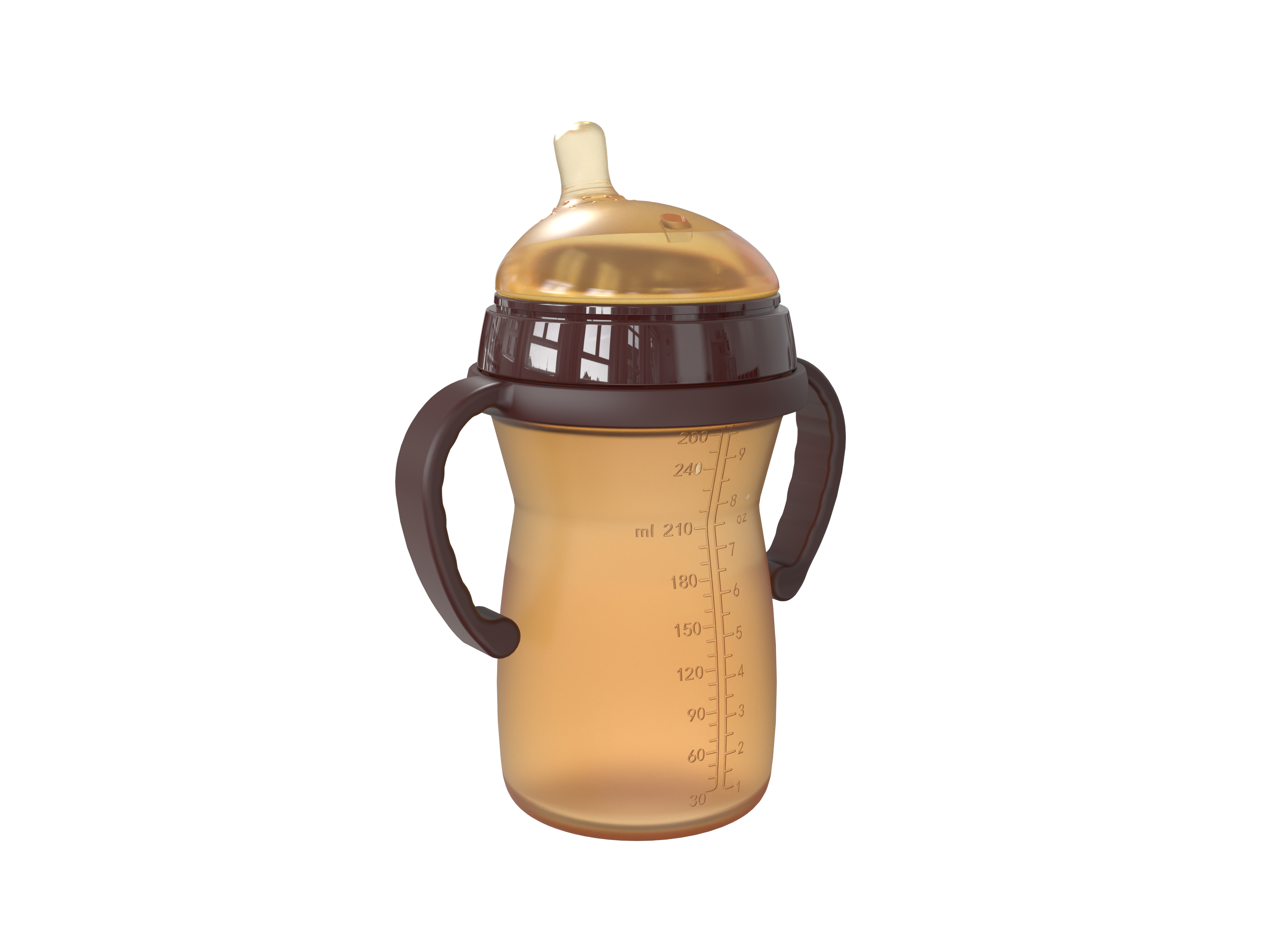 Maya mamiy - rendering of milk bottle products，