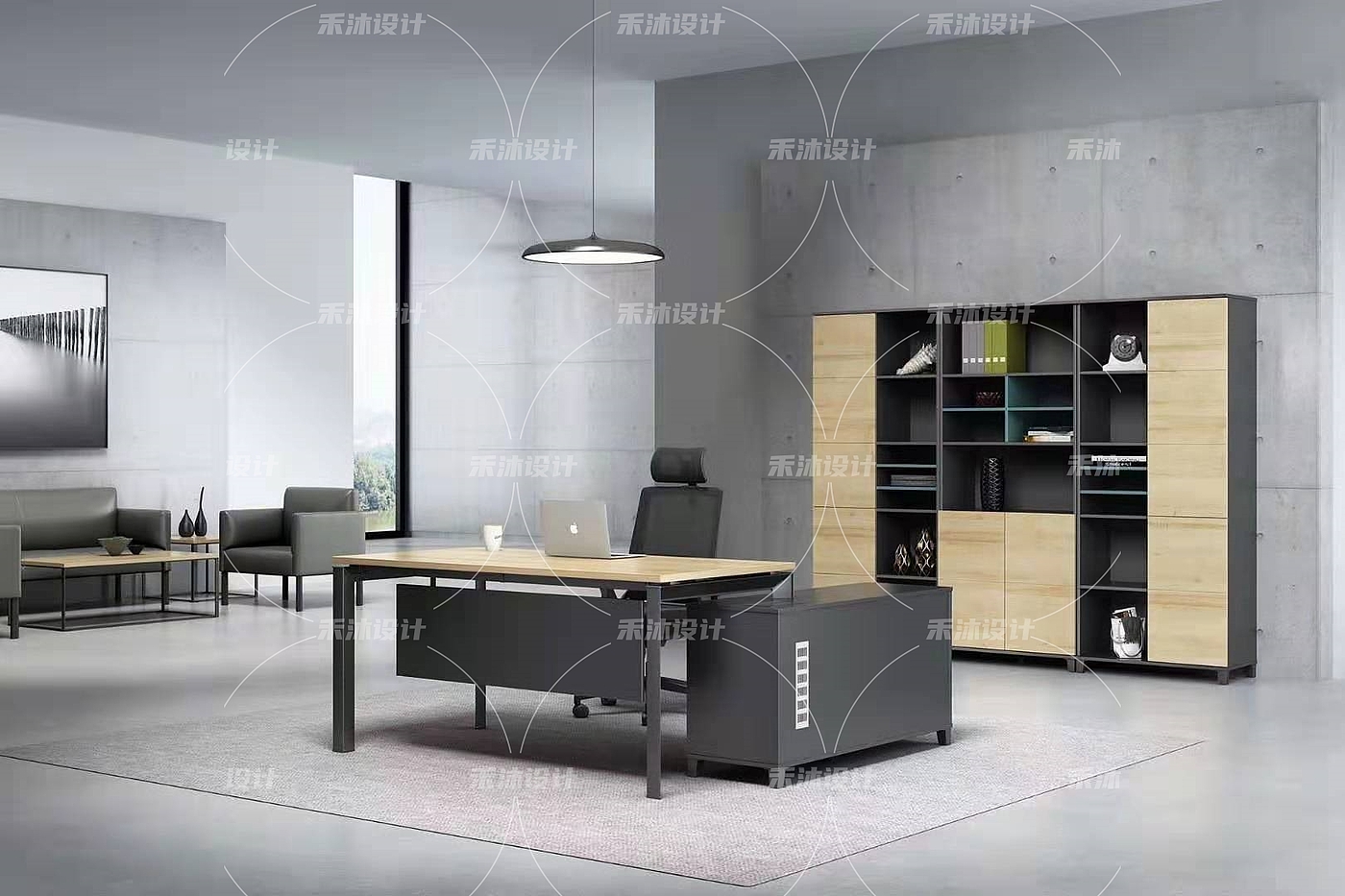 Office series 3D office product renderings，