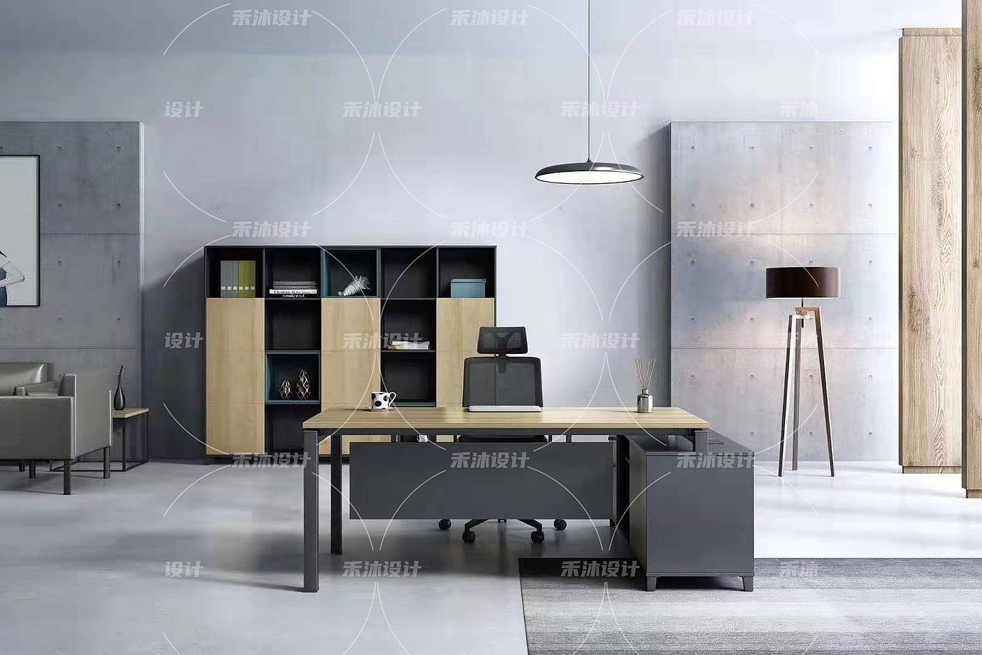 Office series 3D office product renderings，