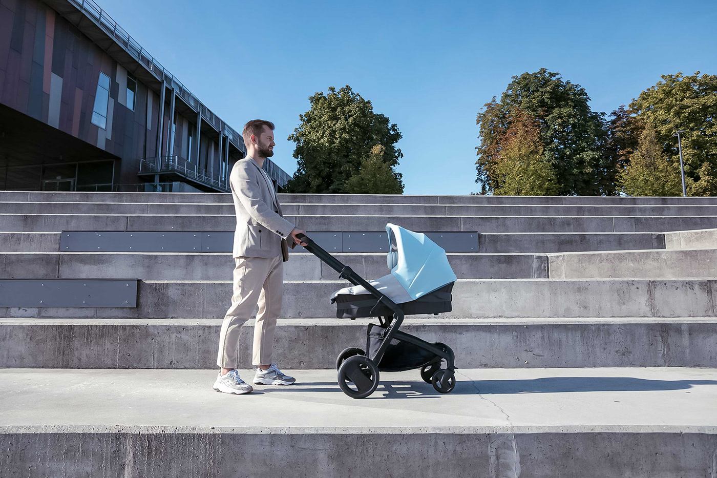 baby carriage，Anti haze，Mother and baby，