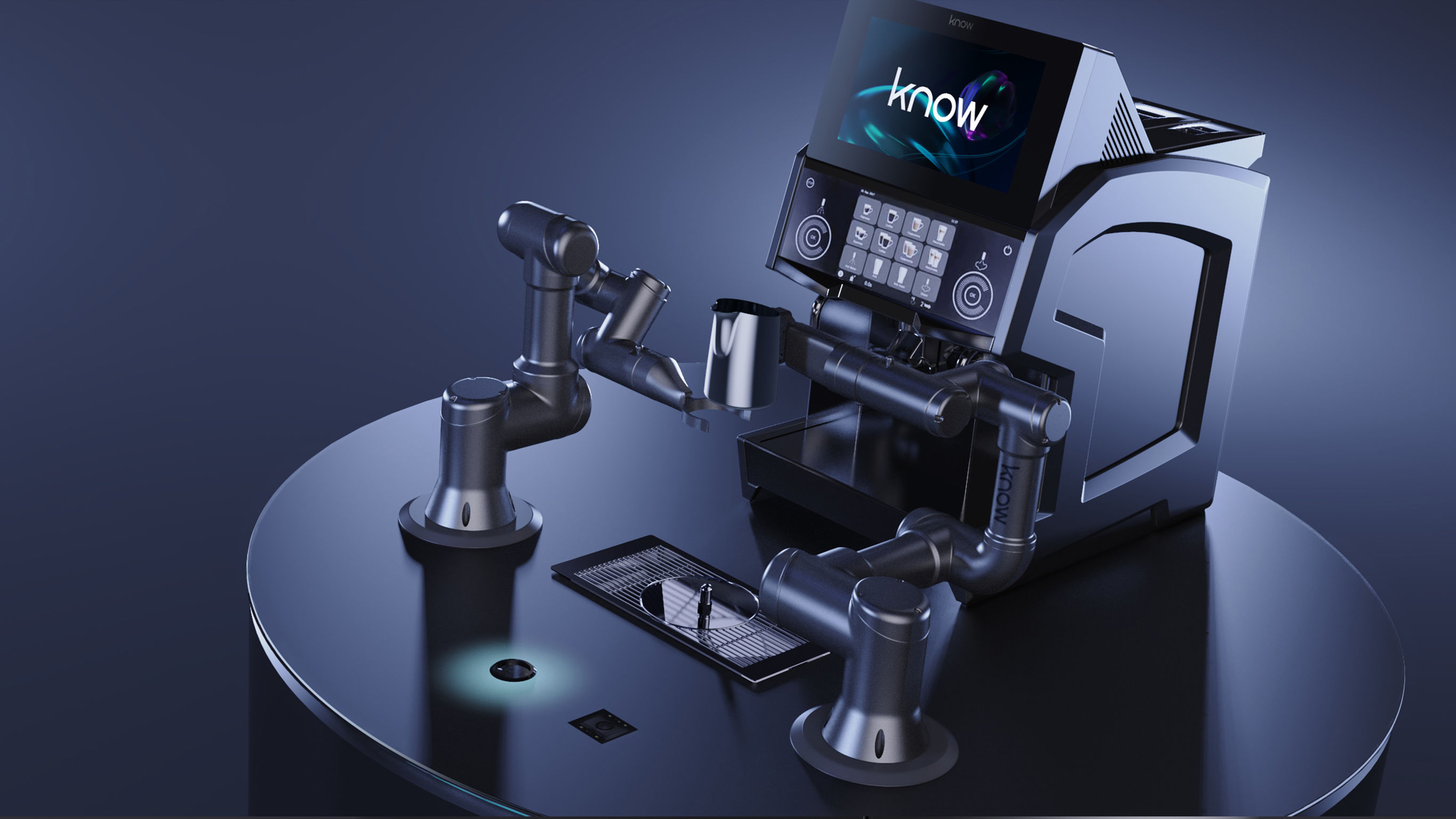 Coffee making，robot，artificial intelligence，2021 red dot product design award，