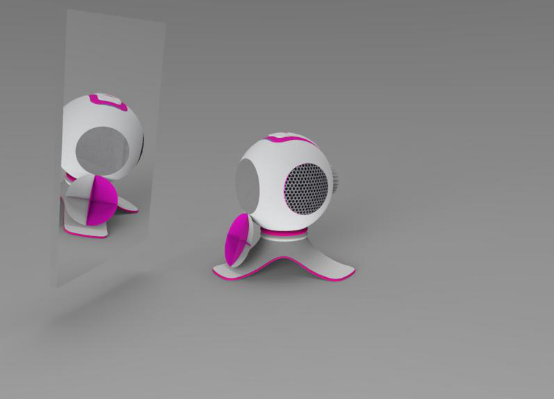 Make up，loudspeaker box，desktop，rhinoceros，keyshot，